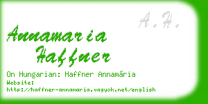 annamaria haffner business card